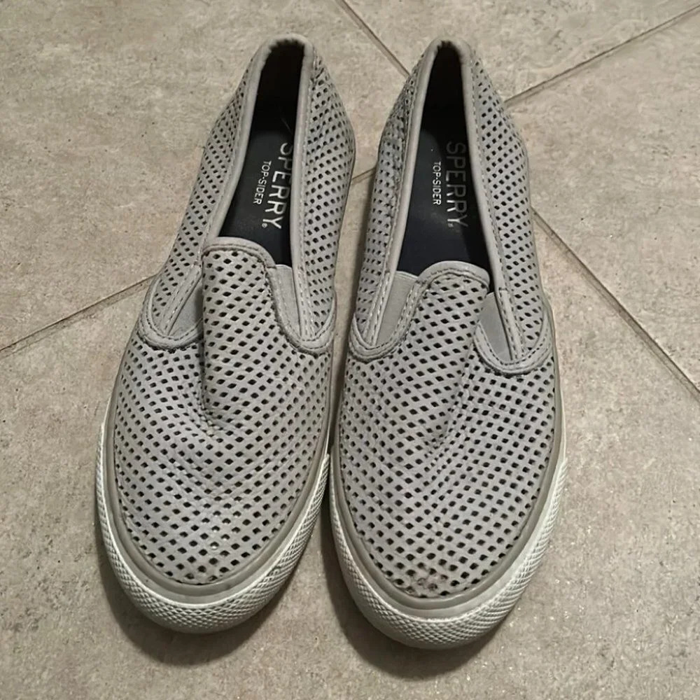 Gray Sperry Shoes